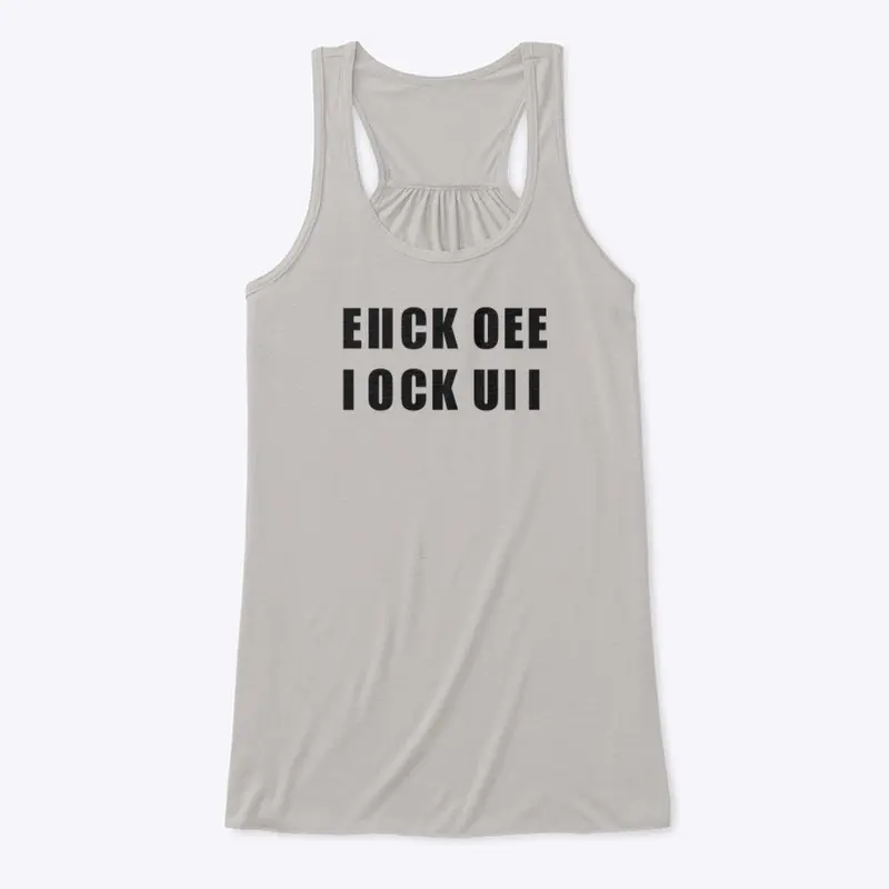 "F*CK OFF" Tank - black lettering